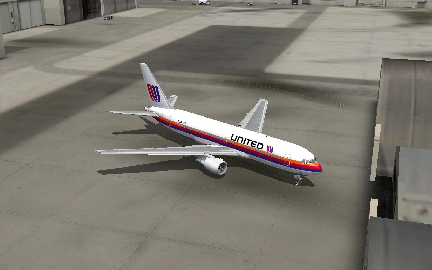 Project Opensky 767-200 United Airlines, Late 80S Saul Bass Livery Thank You Very Much For