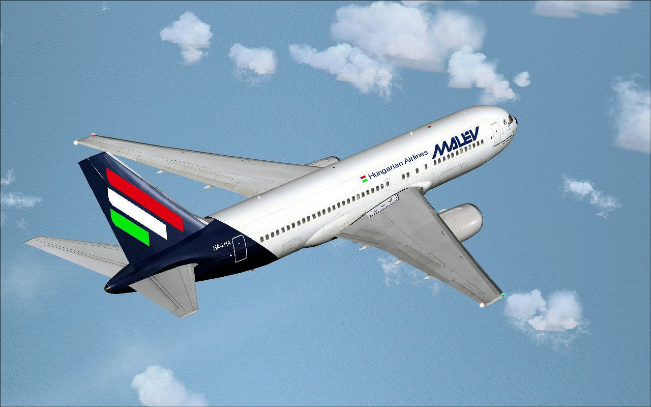 Project Opensky Boeing 767-200Er V4 Malev Hungarian Airlines (Painted By: Endre Papp) As A