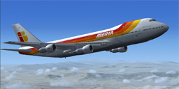 Project Opensky Boeing 747-256B V4 Iberia Ec-Gag Calderon De La Barca Compatible And Teste