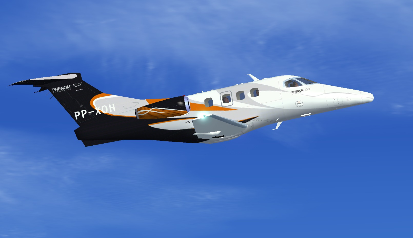 Fsx Embraer Phenom 100 Pp-Xoh Biz Jet By Camsim, Including Exterior Animated Ground Servic — 1