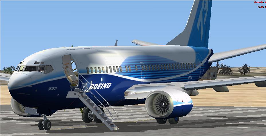 Fsx - Posky 737-600 With Vc, Adapted Using Fsx Msfs Default Gauges