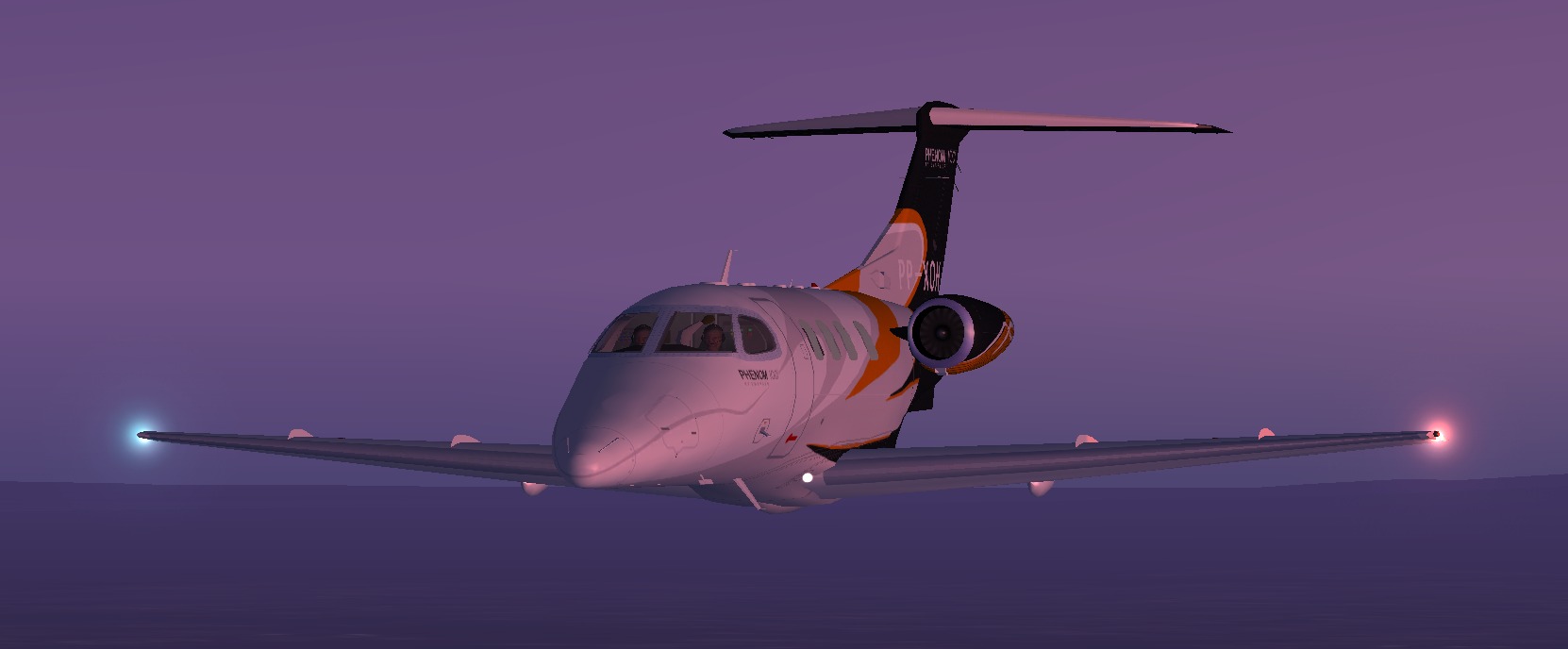 Fs2002 Embraer Phenom 100 Pp-Xoh Biz Jet By Camsim, Including Exterior Animated Ground Ser