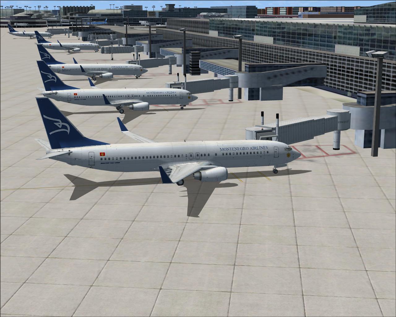 Fsx Montenegro Airlines Boeing 737-800 Repaint