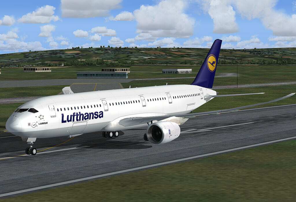 Airbus A350, Lufthansa, For Fsx, Demoversion With Banners, New Vor Gauge, With New Panel A