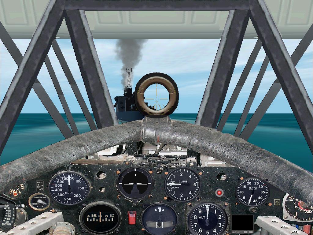 For Fs2004, Fs2002 And Cfs2: Photorealistic Panel For The Ww Ii Floatplane Curtiss Soc Sea