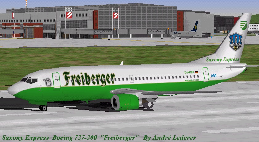 Flightsim Fs2004/Fs98 Aircraft Boeing 737 Saxony Express Saxony Express Va Is A New Low Co — 1