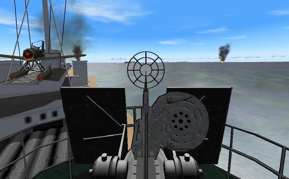 Fs2004/Fs2002 Panel For The German Ww Ii Heavy Cruiser Prinz Eugen With A Lot Of Look Arou