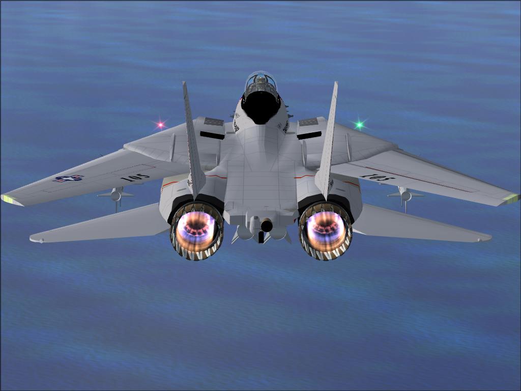 Fs2004/Fs9 Fsx New Afterburner Effect F14D — 1