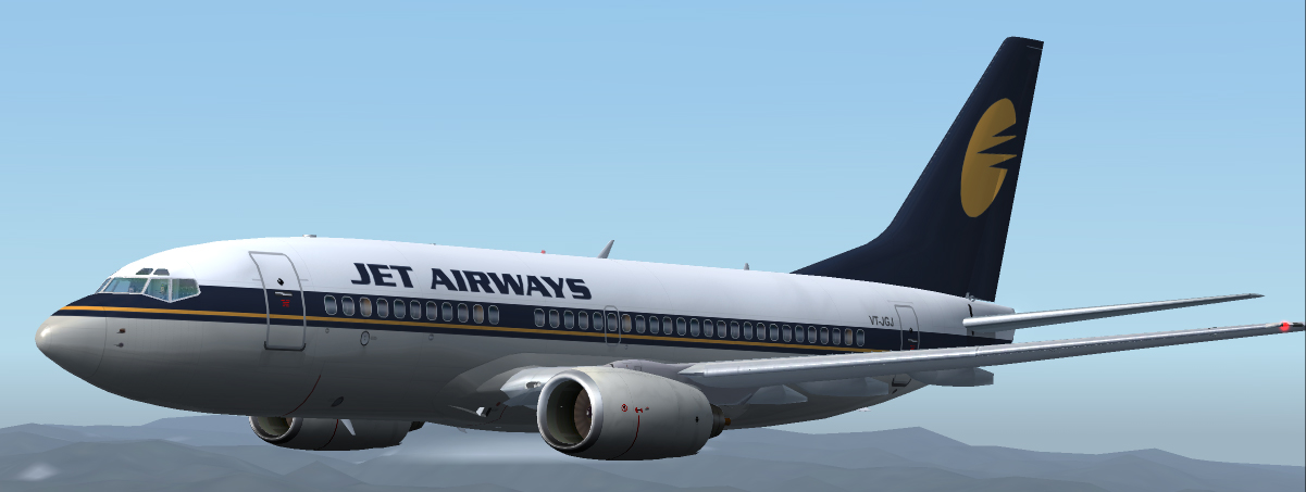 Kittyhawk Boeing 737-700 Jet Airways This Is Repainted Textures Of The Wonderfull Boeing 7 — 1