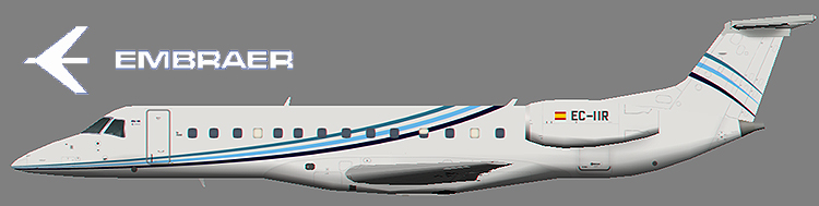 Textures Repaint Exclusively For Gestair Private Aviation (Audeli Express) Erj-135 (Legacy — 1