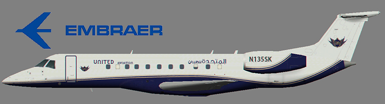 Textures Repaint Exclusively For United Aviation Erj-135 For Use With The Charles Dayhuff — 1