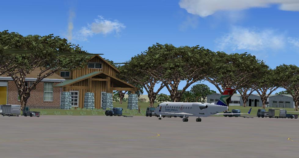 Fsx Livingstone International Airport - Afcad Version 2 - Tower View Changed And Atc Com A