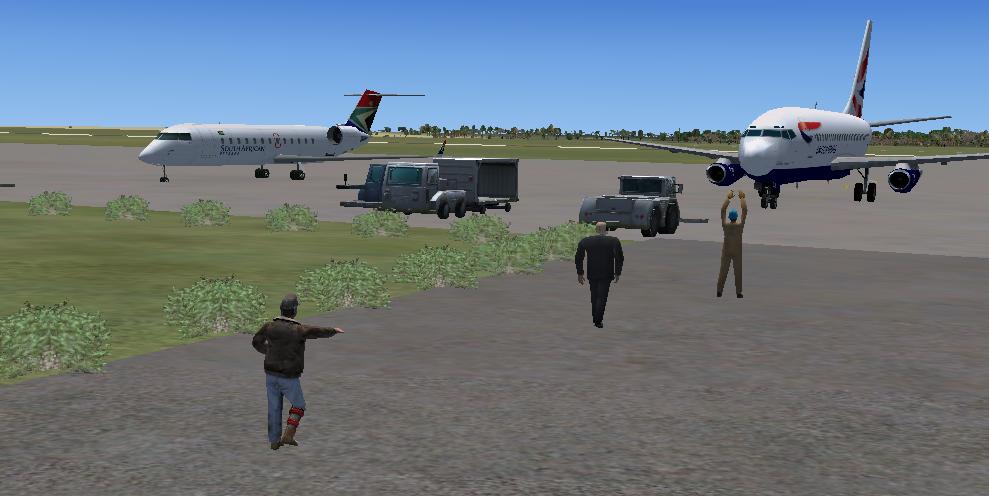 Fsx Livingstone International Airport - Afcad Version 2 - Tower View Changed And Atc Com A
