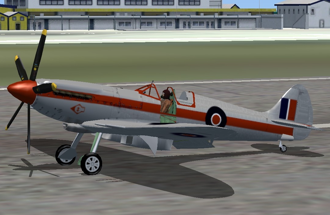 Fs2004/Fsx Spitfire Mk 21 Ww2 Fighter With The Mk 21 The Elliptical Wing Gave Way To A New