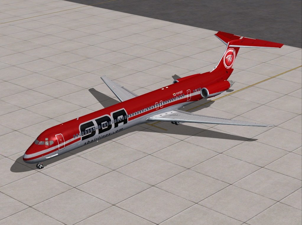 Fs2004 Santa Barbara Airlines Mcdonnell-Douglas Md-82 (Yv153T) Santa Barbara Airlines Mcdo — 1