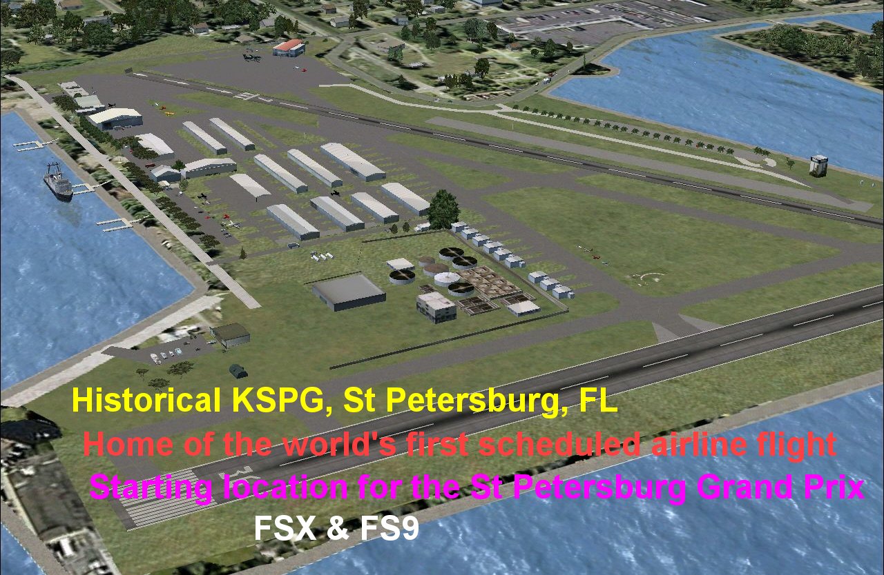 Fs2004 / Fsx Scenery Albert Whitted Airport Kspg — 1