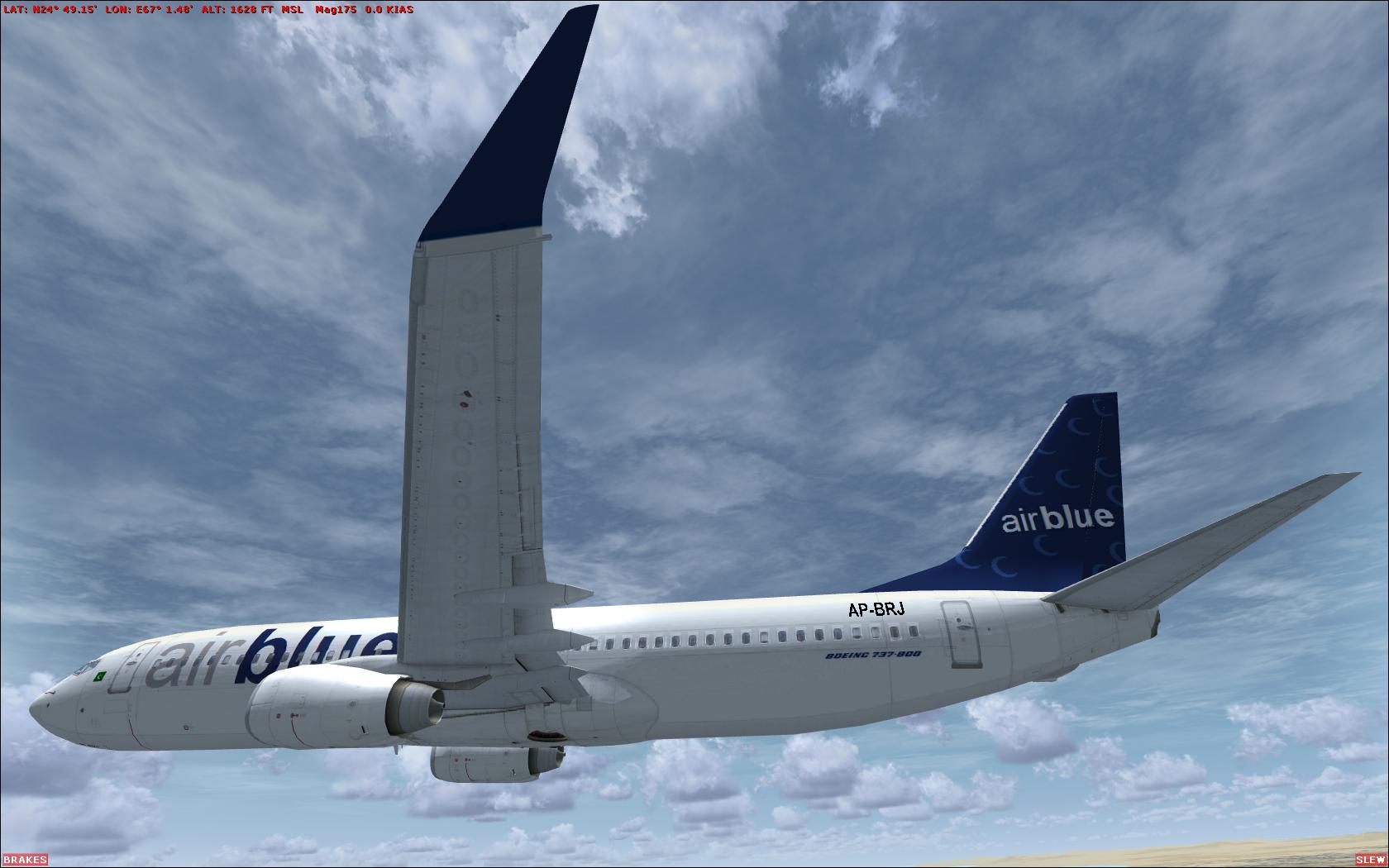 Fsx Airblue Pakistan Airlines Boeing 737-800 Livery Repaint — 1