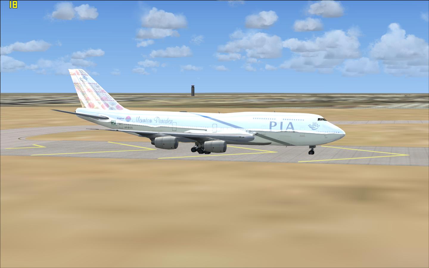 Pakistan International Airlines Boeing 747-300 For Fs2002 Or Fs2004 — 1