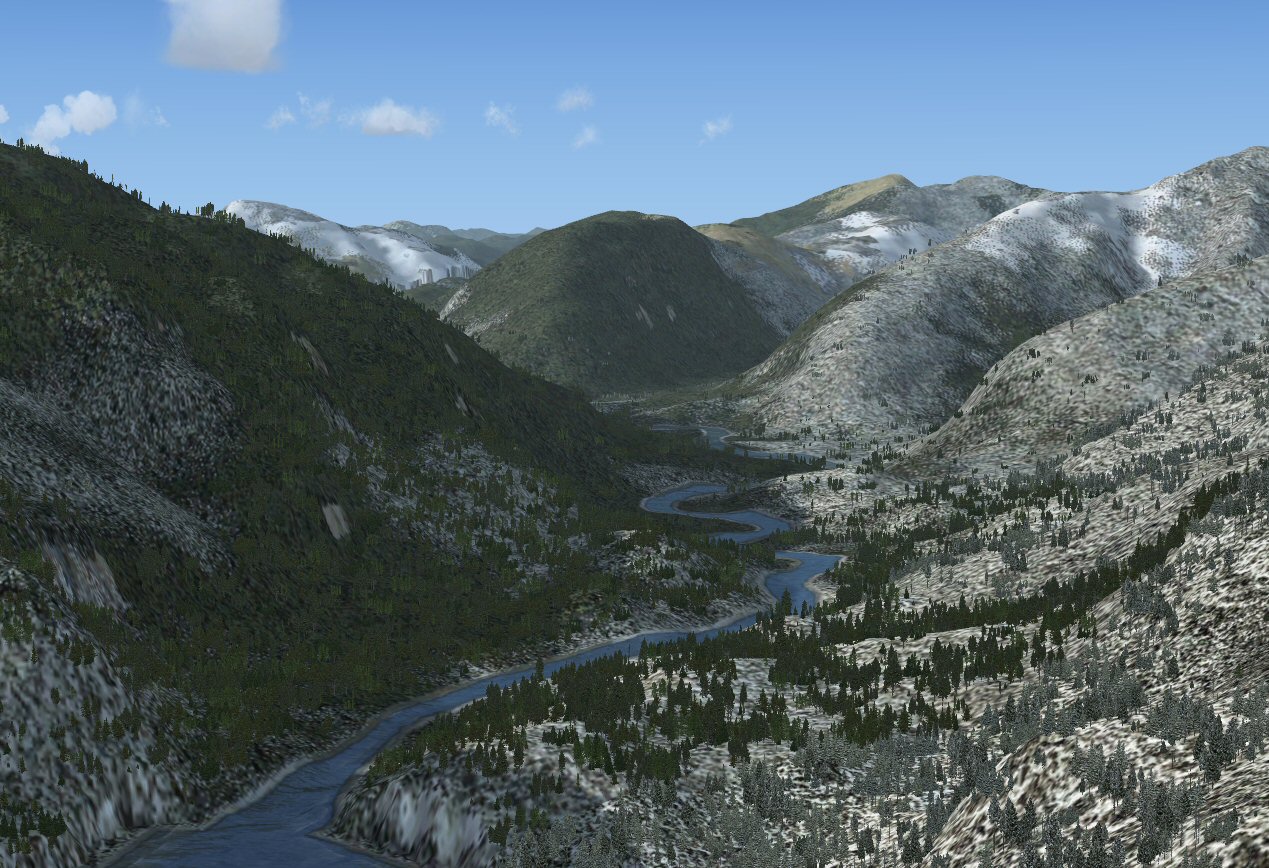 Fsx Wislon Lake And River Alaska Redraws Wilson Lake Alaska In Its Correct Position And Si
