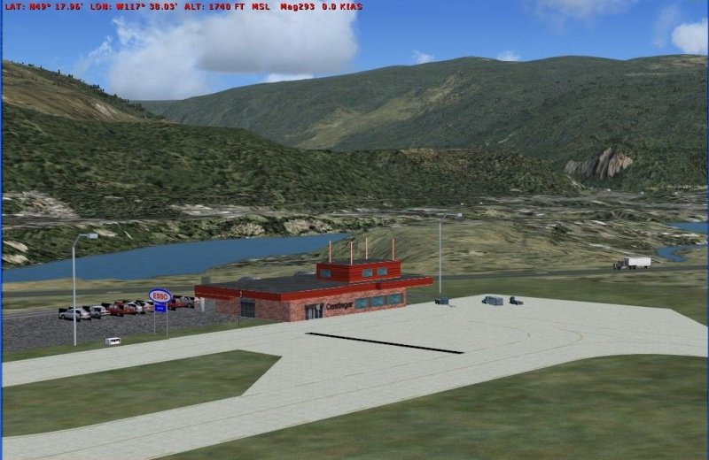 Fsx Castlegar Airport (Cycg) Patch For Vern Oppermans Fs2004 Cranbrook Airport Scenery To — 1