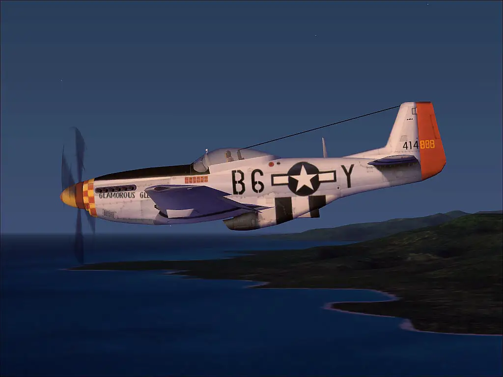 CFS2 shot of Chuck Yeager's P-51D at dusk. - Photo 176