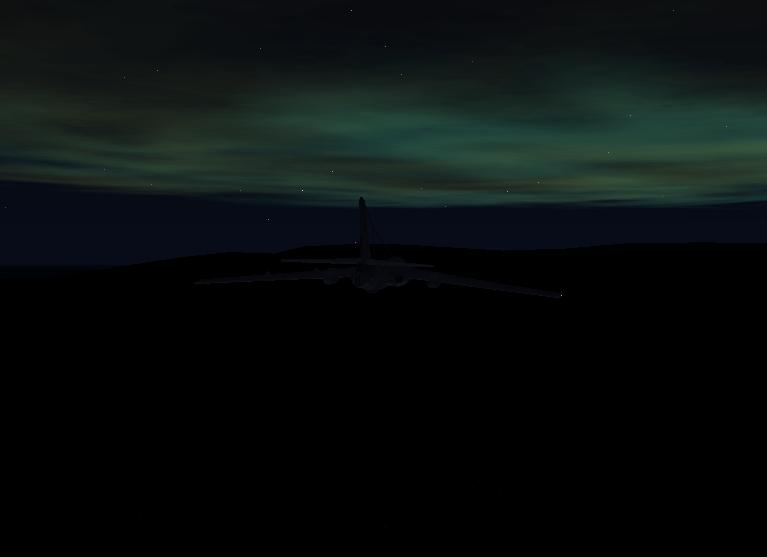 My Tu-16 Badger over siberia !
It was a VERY cold night
and the heating of my bomber didn´t work !
:-( - Photo 3031