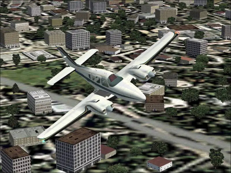 A superb pic of a Beechcraft Baron 58 flying over the city centre in Dublin. - Photo 329