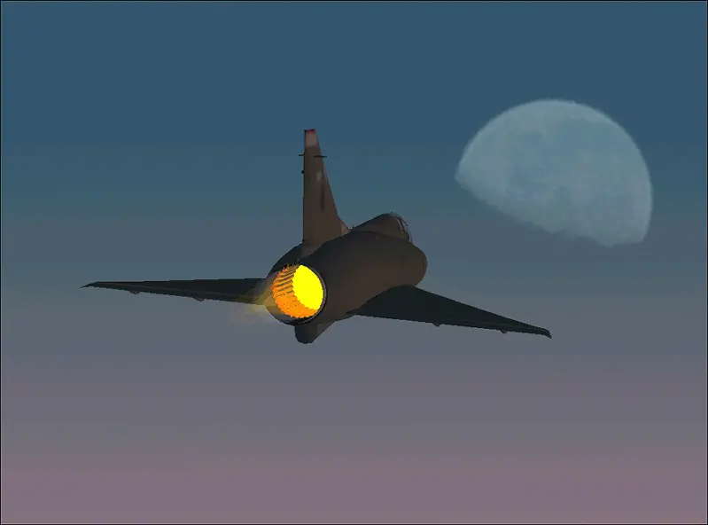 Flight to the Moon in a Mirage III E  - Photo 340