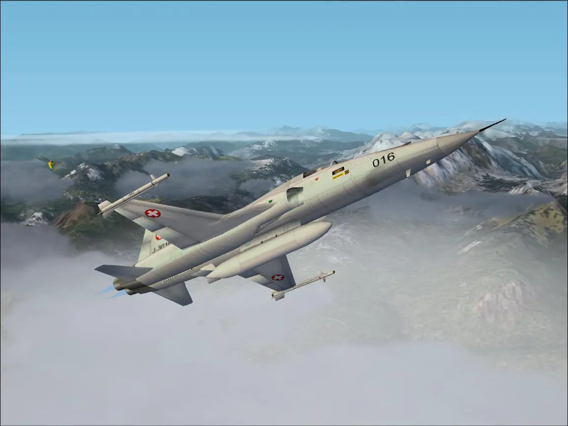The Swiss army Tiger flying accros the Alpes.. - Photo 315