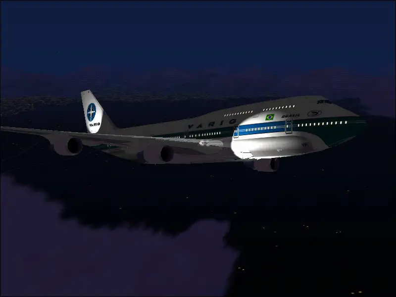The marvelous 747-400 in Varig Brasil colors. - Photo 1742