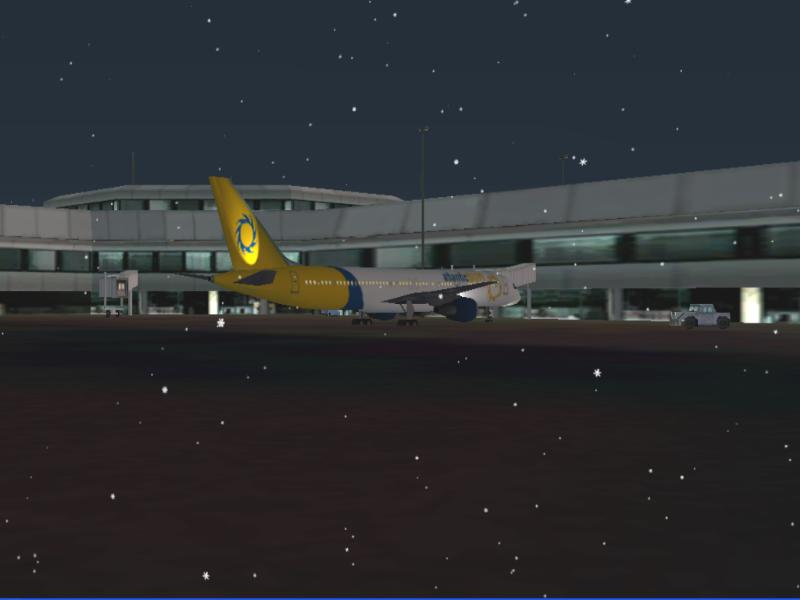 Early winter morning at San Fransisco Intl terminal and it's snowing!  Just flew the 14 hr red eye from Hong Kong to SFO. - Photo 218