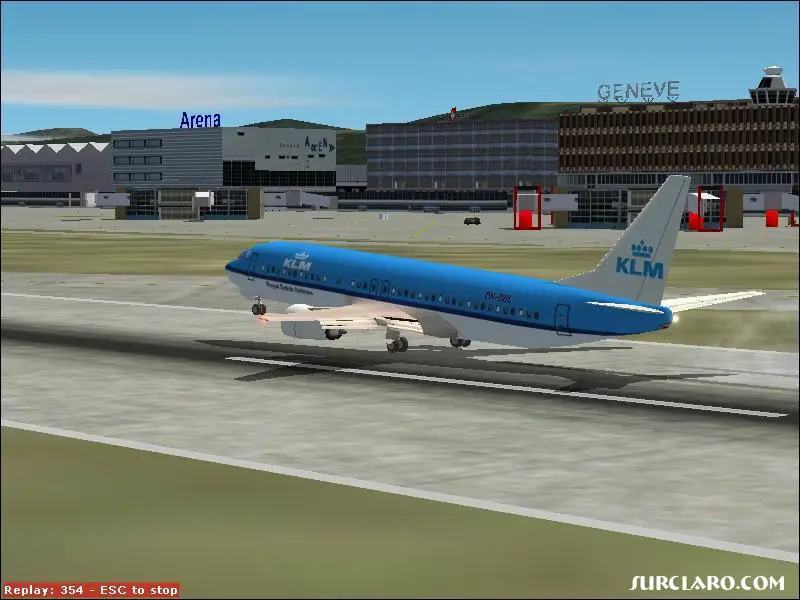 KLM Boeing 737-400 arriving at Geneva Intl. Airport, Coitrin (LSGG). - Photo 5069
