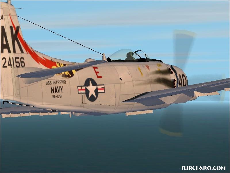 A-1H Skyraider over the gulf - Photo 5089