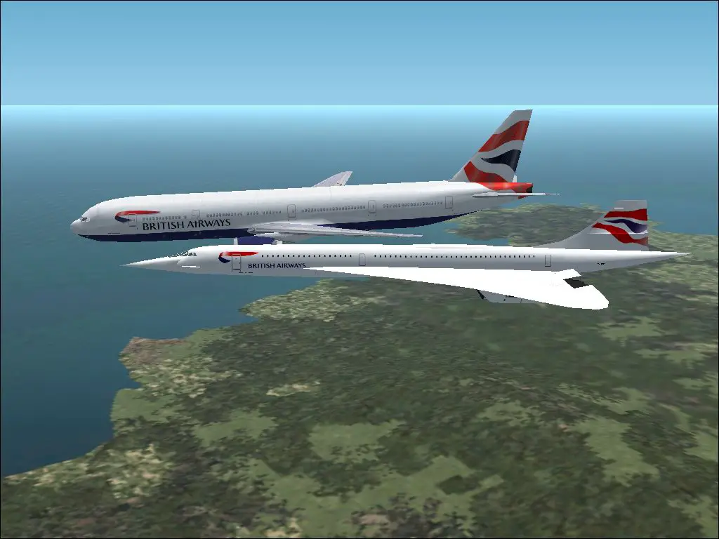 FS2002 British Formation (777 And Concorde) (2762) SurClaro Photos