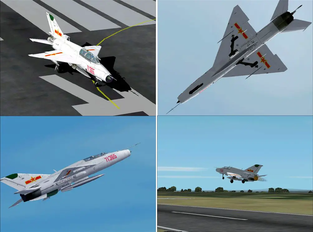 screenshot form chinese   FS2002 fans.  PLA air force FT-7 - Photo 1268
