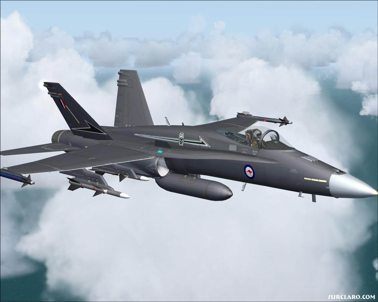 77 squadron Hornet. - Photo 15296
