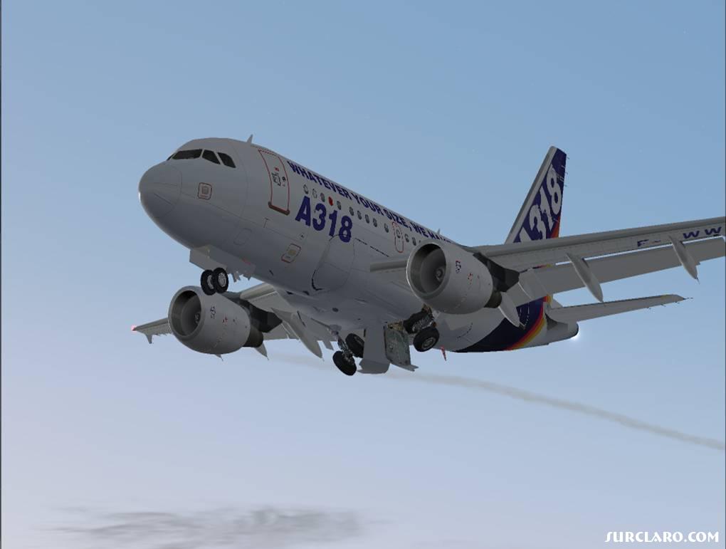 A318-100 Above the Mediterranean Sea  prepare to approach BGN TLV, Israel.
 - Photo 15821