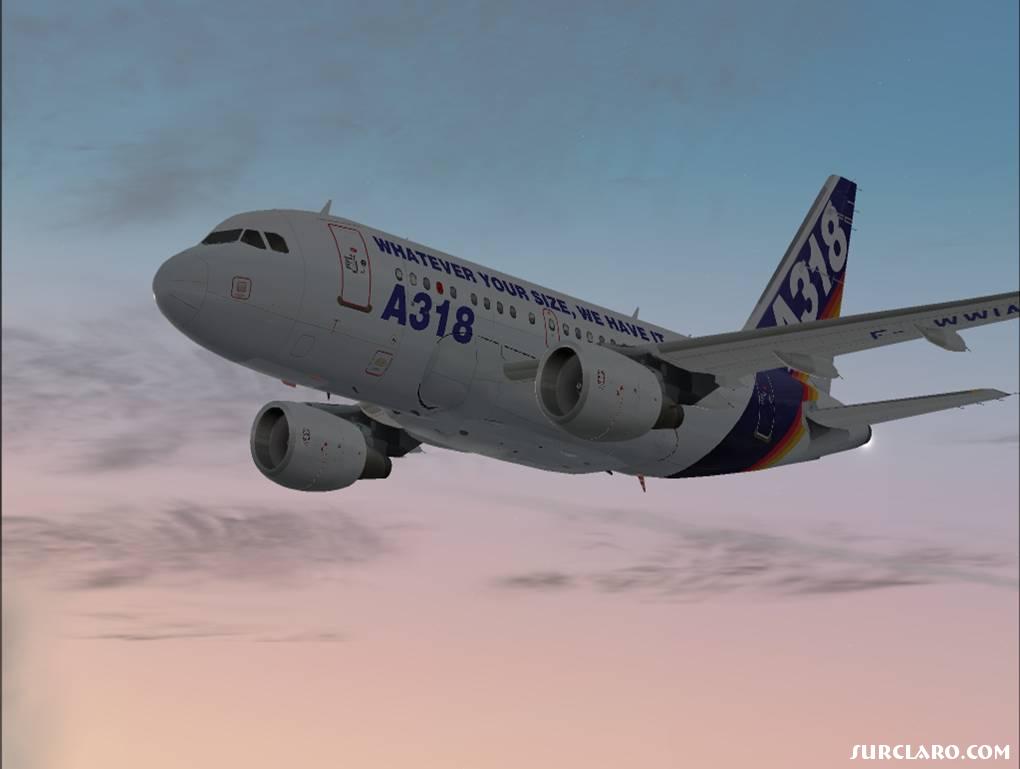 A318-100 Above the Mediterranean Sea
At 5,000 Fit. 
 - Photo 15827