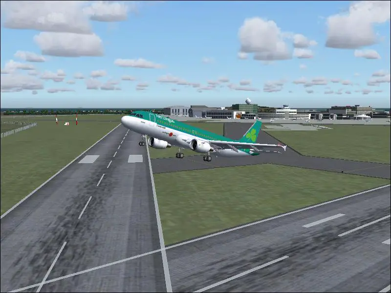 A320 Taking off at Dublin Intl - Photo 4099