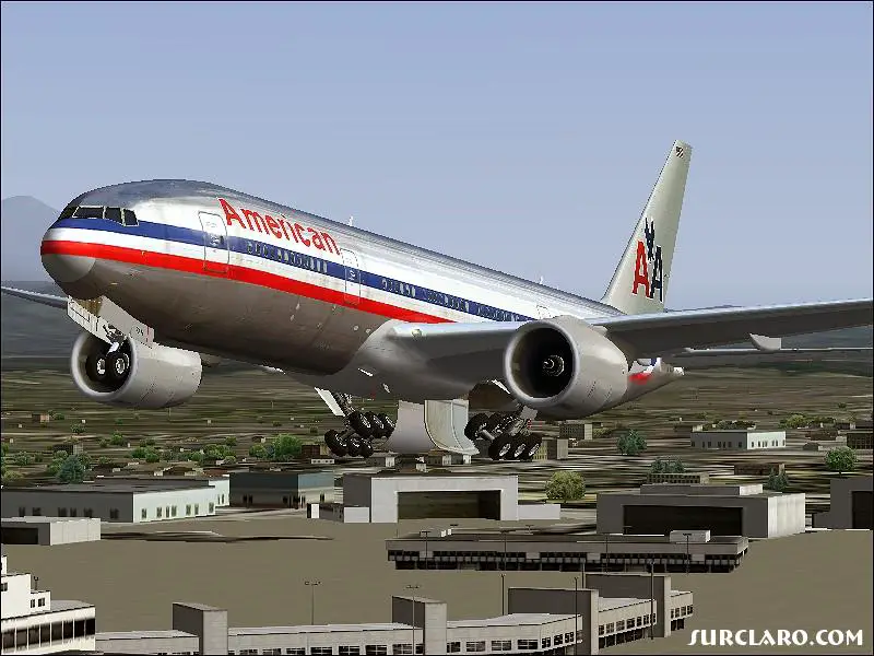 American 777 Taking off from Seattle. Sadly AA doesnt fly T7's to Seattle anymore=*( They were a cool sight - Photo 15778