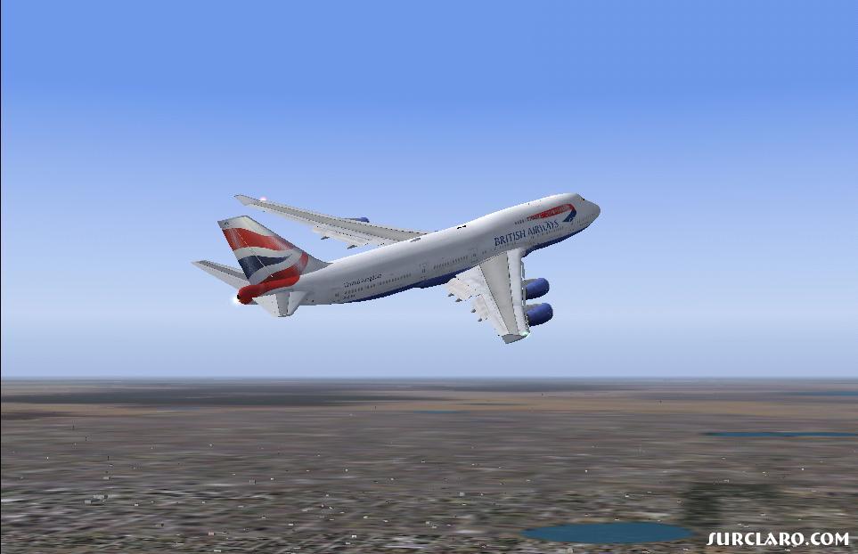 My cool British Airways 747-400 shortly after Take Off from Runway 36L of Orlando Intl (KMCO) for a nice flight of around 3800nm all the way to London Heathrow (EGLL) - Photo 5810