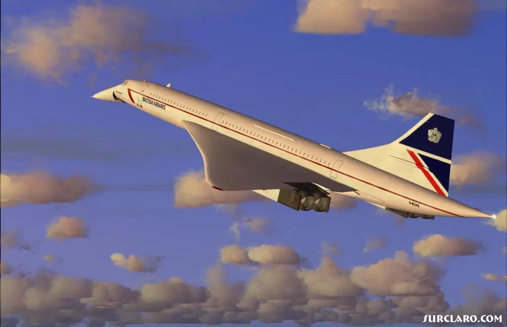 British Airways Concorde climbing out of KIAD to EGLL in late summer close to sunset. - Photo 5863