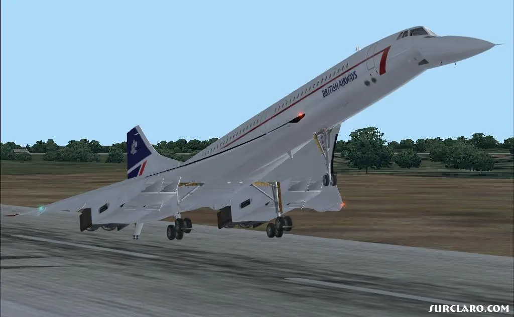 British Airways Concorde rotating on Rwy 1L at KIAD (Washington Dulles) on a flight to London Heathrow. - Photo 5865