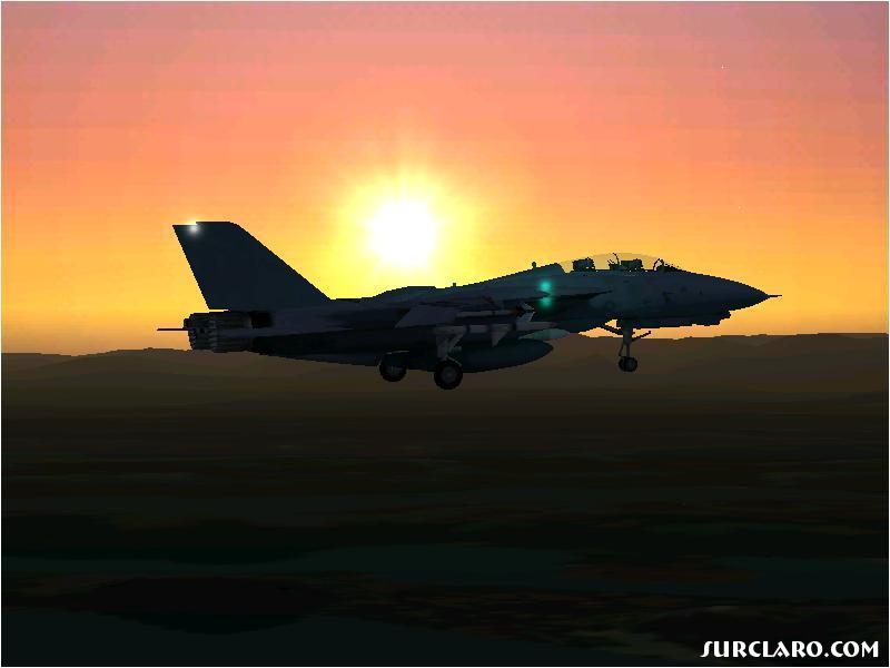 F-14D in the Sunset on final for Seattle/Tacoma International - Photo 15401