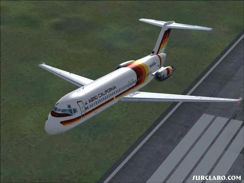Aero California DC-9 Departure from MMUN (Cancun, Mexico).  

Many thanks to David Gutierrez for an excellent photo realistic paint of the SGA DC-9. - Photo 5814
