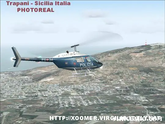 AGUSTA AB206 PS34 ITALIAN POLICE  REPAINT BY FLY.NAT END SCENERY TRAPANI_VFR PHOTOREAL 

HTTP://XOOMER.VIRGILIO.IT/FLY.NAT - Photo 15492