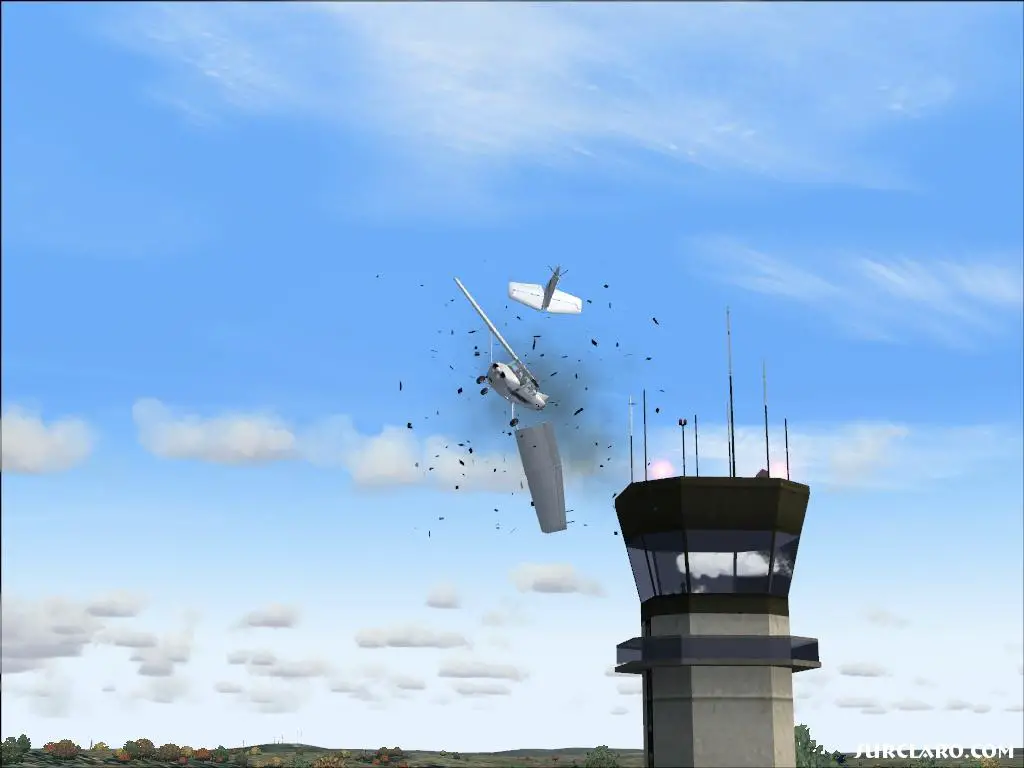 Student Pilot Strikes Tower at Lancaster Airport (KLNS) while circling too close!
 
Yes, the visual damage works well. - Photo 5730