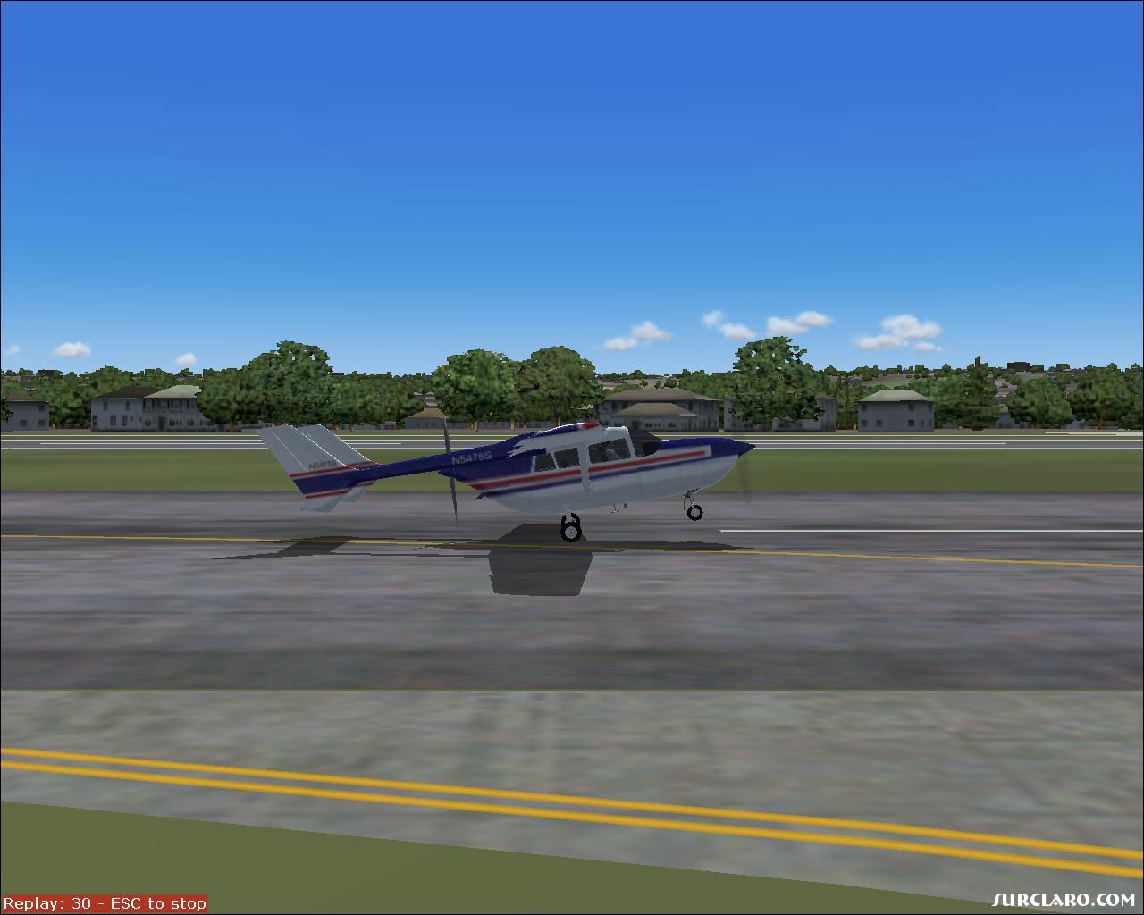 landing at boeing field in a c337 skymaster - Photo 16044