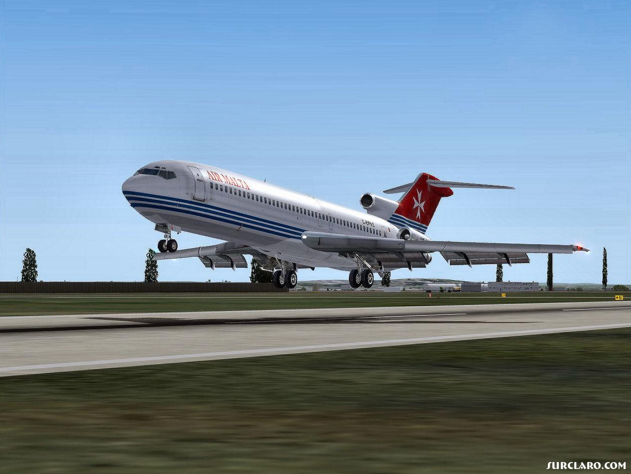 AIR MALTA 727-200 close to touchdown rwy 10 @ EDDN! - Photo 16158