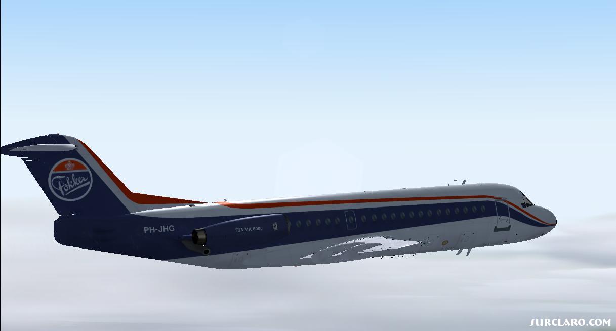A picture from the Fokker F-28 Mk-6000 in Housecolors! - Photo 17723